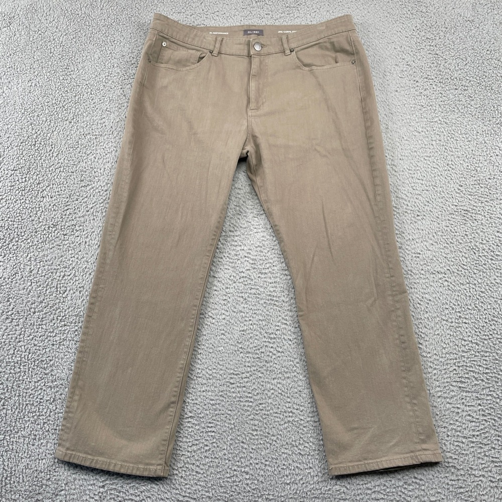 DL1961 Pants Mens 38x30 Tan Vinn Casual Straight DL Performance Khaki Chino